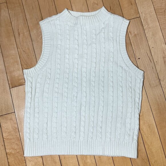NORDSTROM BP Mock Neck Preppy Sweater Knit Vest Size Small - Picture 2 of 8